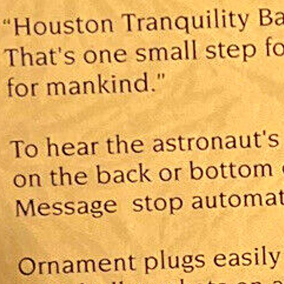 NIB 1994 Hallmark Keepsake Ornament The Eagle Has Landed Light and Voice - Picture 9 of 10